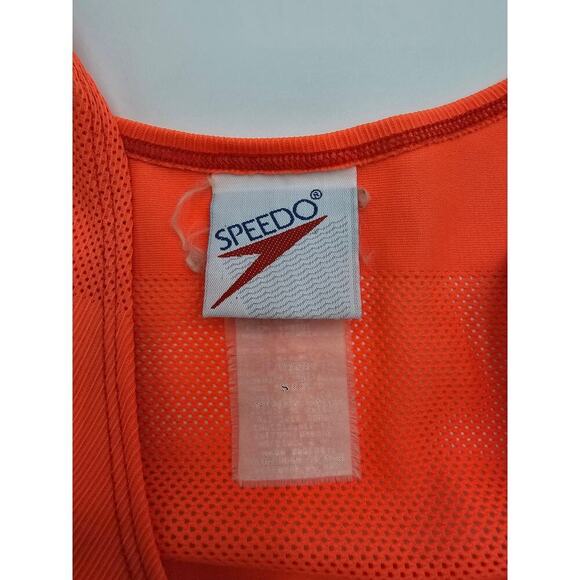 Vtg Speedo Women's Size S Neon Orange Swimsuit Coverup - Picture 3 of 10